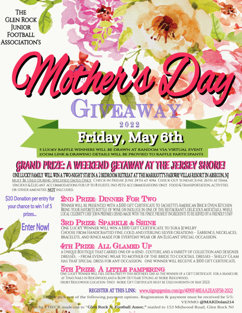 2022 GRJFA Mother's Day Giveaway